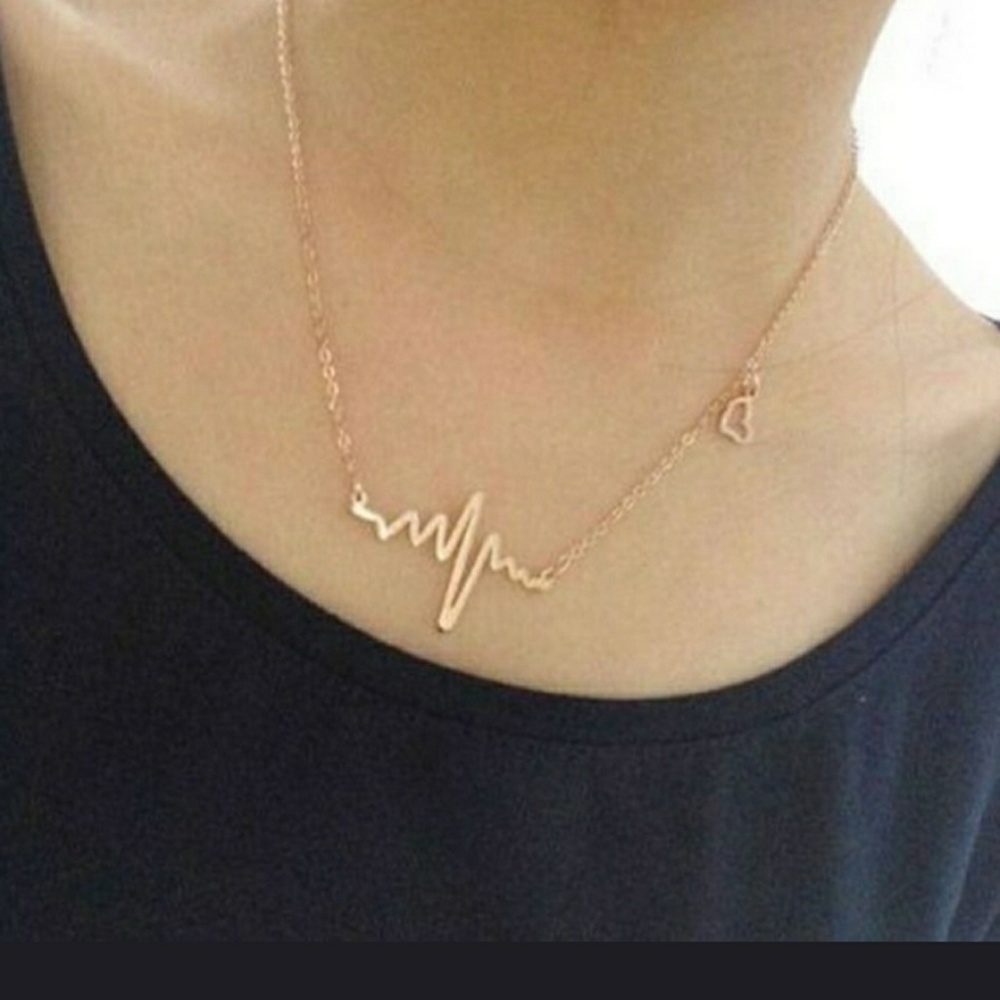 Heart beat necklace